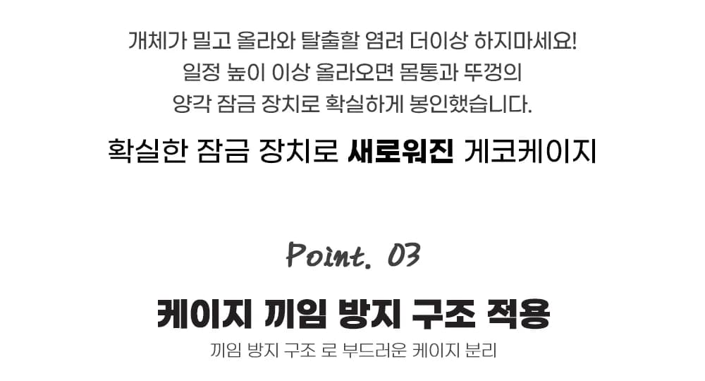 레파즈 게코케이지 중 투명